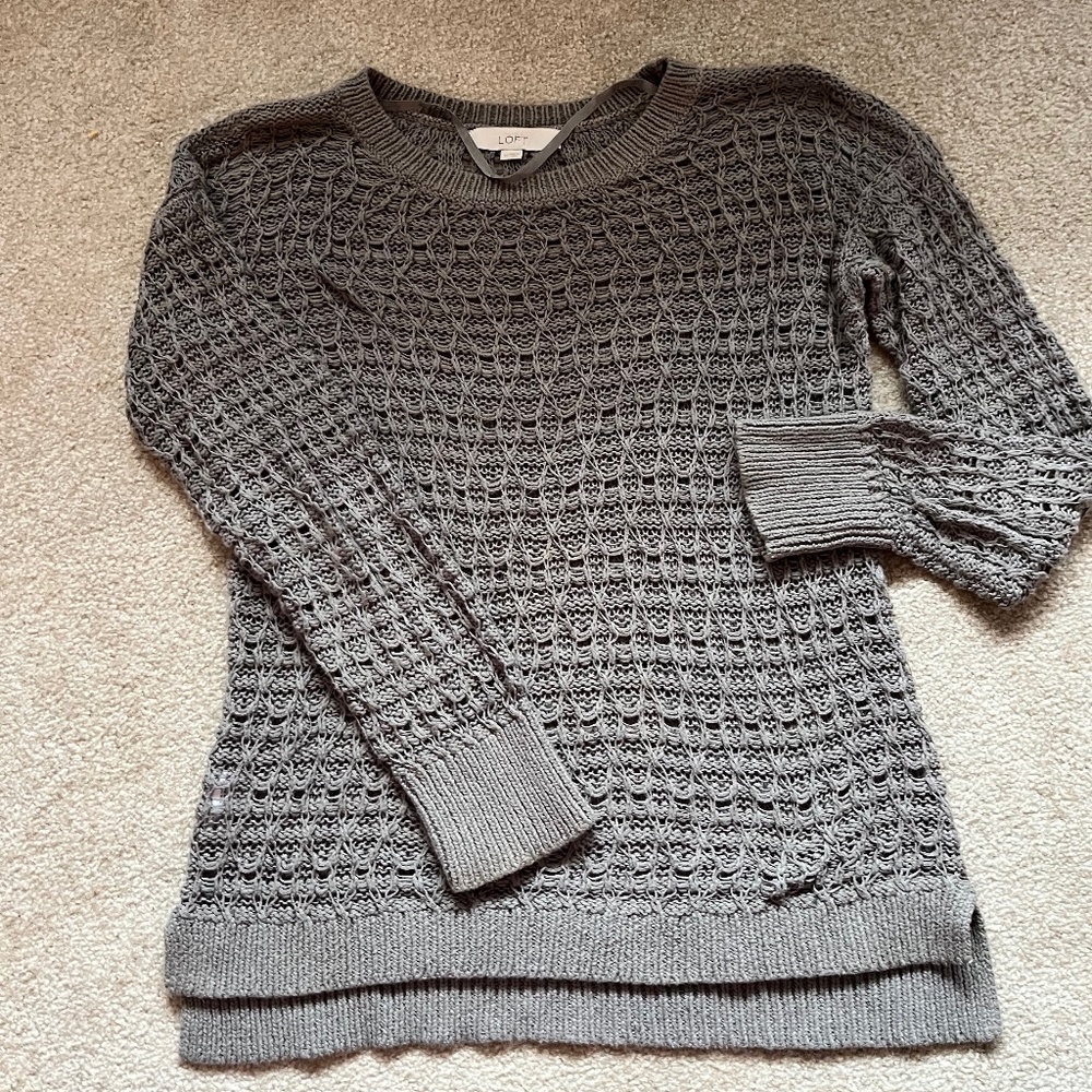 Grey LOFT Sweater